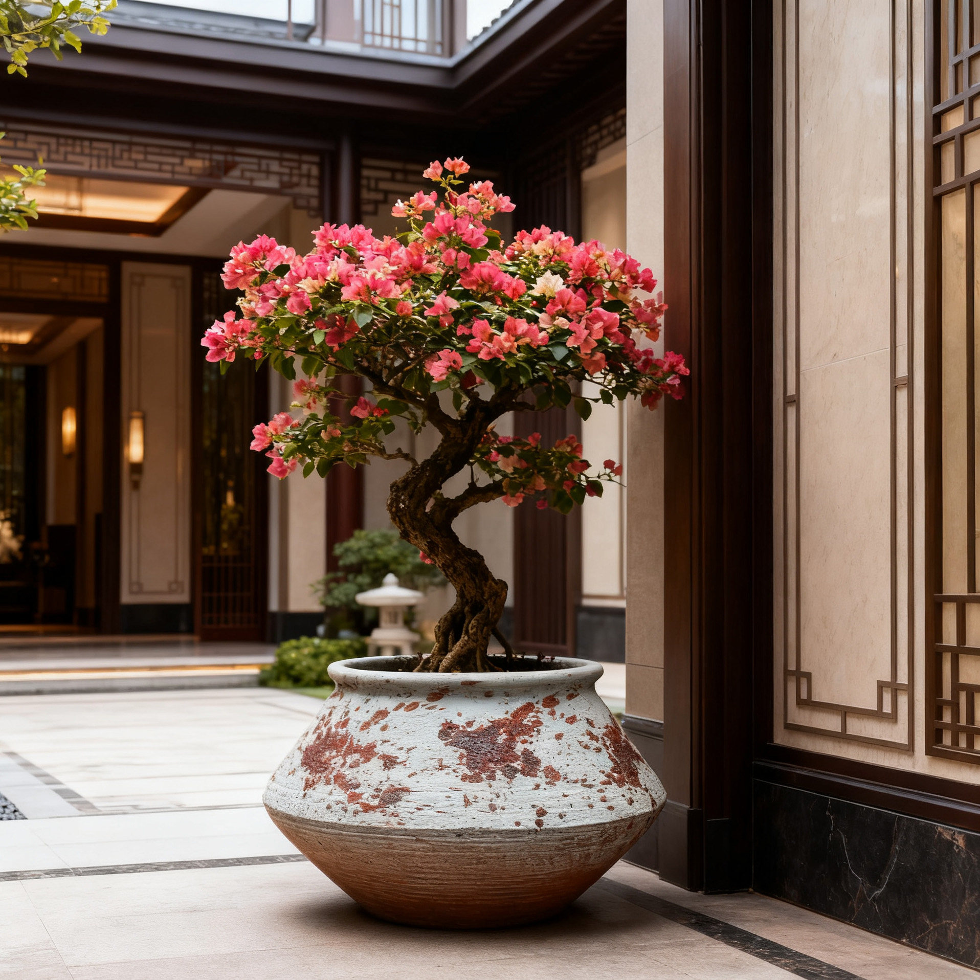 家用庭院户外侘寂风复古大口径透气陶盆三角梅蝴蝶兰陶土盆特大号,淘宝优惠券,粉丝福利购,淘宝优惠卷