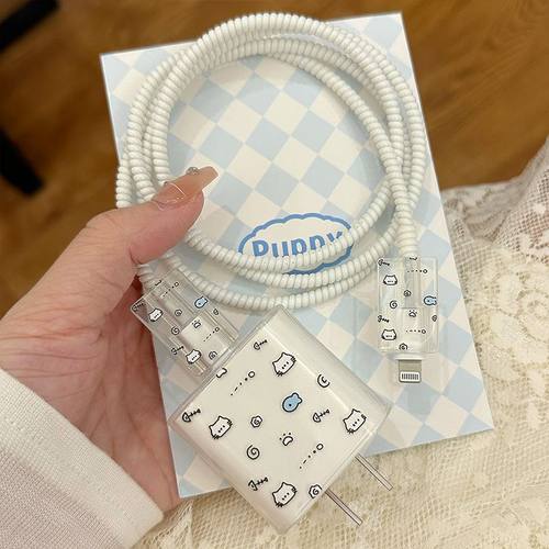 适用于苹果16/15/14/13/12/11充电器保护套20w快充数据线保护套 - 图3