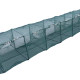 Foldable shrimp pot fishing net with easy entry and difficult exit for fish on both sides
