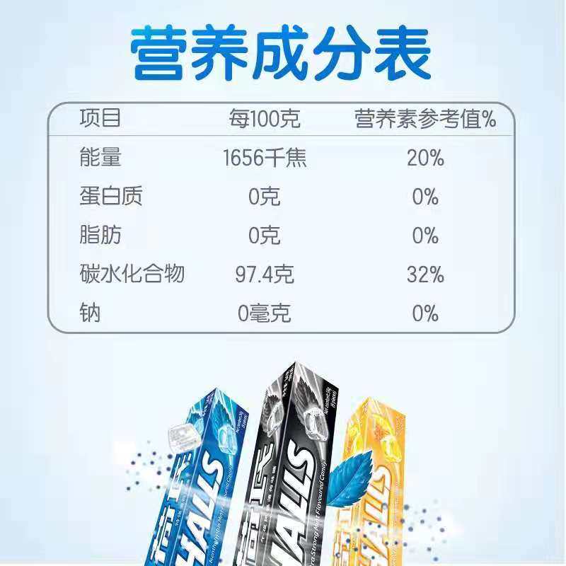 荷氏20条午夜风暴强劲何氏薄荷糖 悠津食品糖果