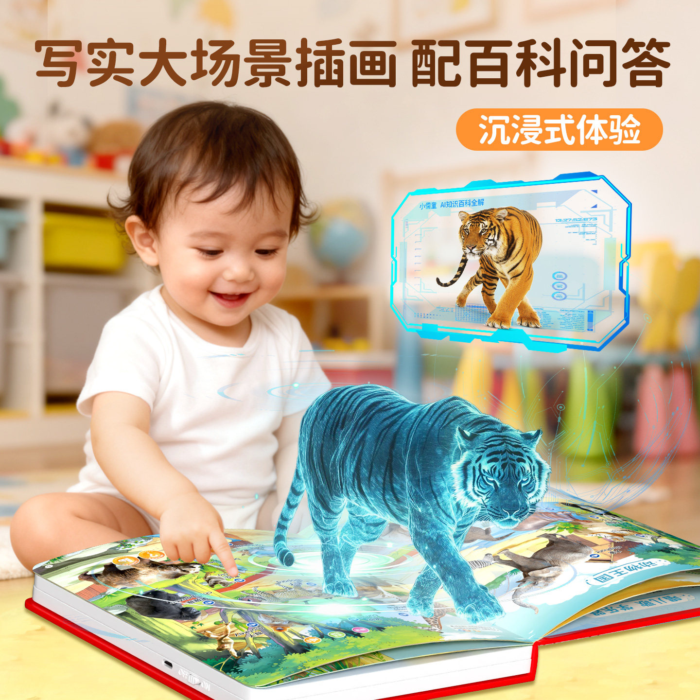 【小儒童旗舰店】会说话的早教有声书