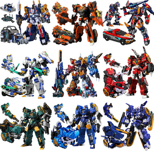 迷你特工队8最强恐龙金刚帝王龙变形合体机器人玩具男孩机甲9霸王 - 图3