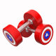 Dumbbell fitness PU American team round head dumbbell