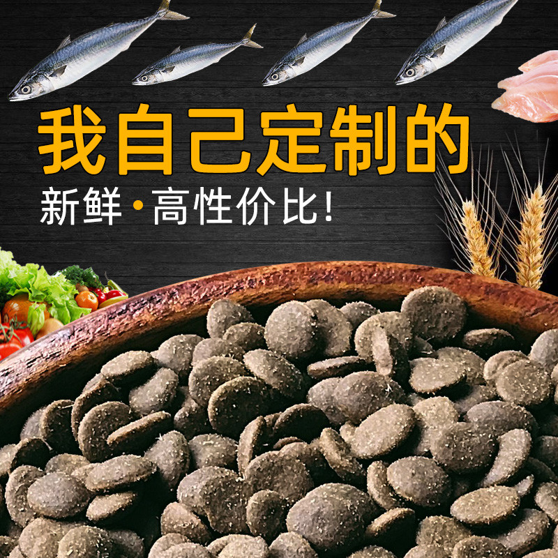 热卖的猫粮成猫天然粮增肥发腮蓝猫加菲猫10成年自制鱼肉味2.优惠券