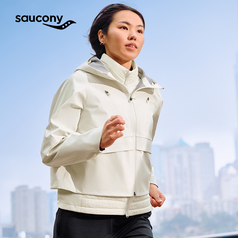 Saucony索康尼官方女户外跑步运动官方休闲三合一保暖舒适外套