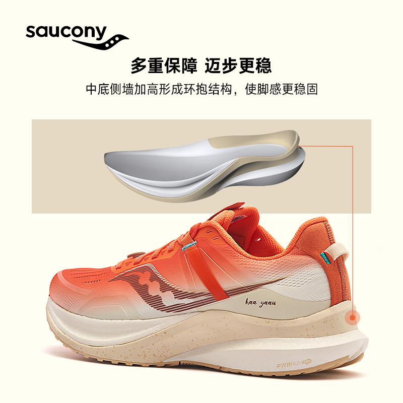 Saucony索康尼坦途TEMPUS跑步鞋广州城市配色情侣男子支撑运动鞋-图2