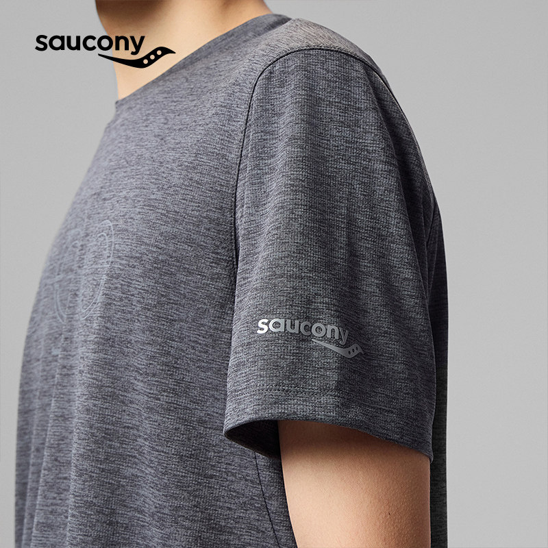 Saucony索康尼官方春季男子运动速干短袖针织衫吸汗透气亲肤舒适,淘宝优惠券,粉丝福利购,淘宝优惠卷