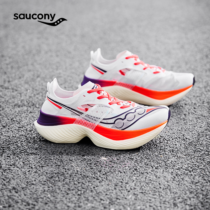 Saucony索康尼ENDORPHIN ELITE啡翼陆地速鲨马拉松碳板竞速男跑鞋 - 图1