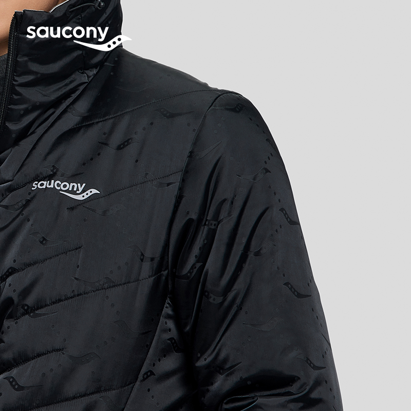 Saucony索康尼官方正品男子舒适正反两穿保暖个性时尚潮运动外套