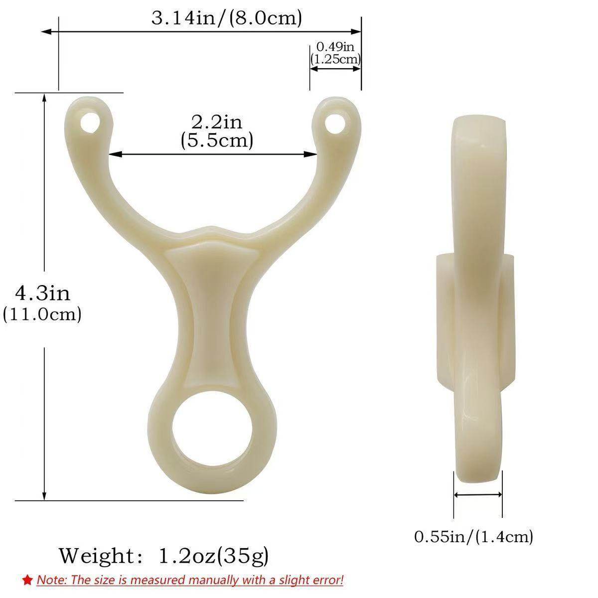 白色树脂单卡弹弓新款掌中宝ABS海浪树脂弹弓老杨头单卡竞技弹弓 - 图3