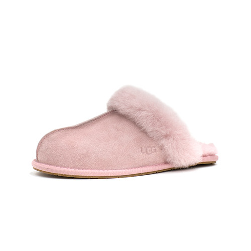 UGG 秋冬新款防污系列包头平底保暖居家毛毛拖鞋女鞋5661/1106872 - 图1