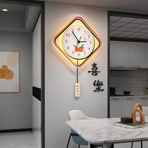 Modern minimalist clock hanging clock Living room Home Fashion creative atmosphere 2022 New Chinese wall clock muted