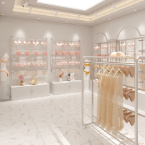 Underwear Bra Shelving Shop Upper Wall Hanging Show Rack Double Platoon Middle Island Hanging Underwear Sleeping Clothes Rack Furnishing Design