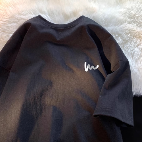 捡漏外贸~店主自留爆款折扣尾货 夏季短袖T恤男女士宽松潮牌纯棉 - 图0