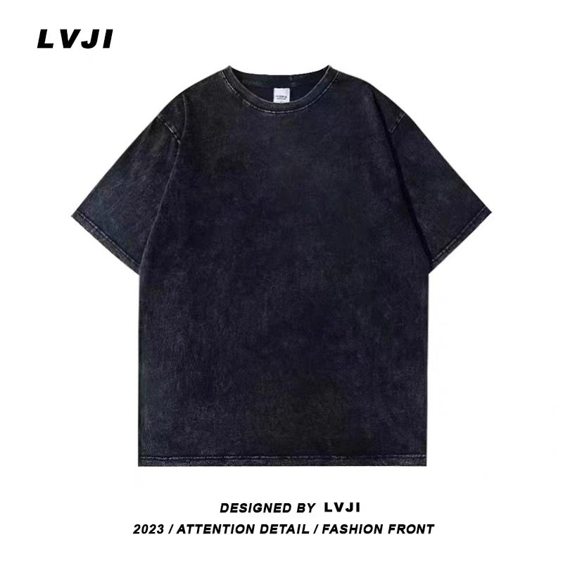 大牌外贸出口尾货清仓捡漏~美式街头 水洗黑纯棉短袖T恤男女士ins,淘宝优惠券,粉丝福利购,淘宝优惠卷