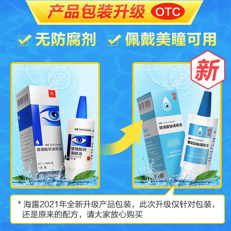 海露玻璃酸钠滴眼液德国进口眼药水海路hylo干眼症旗舰店官方眼水-图2