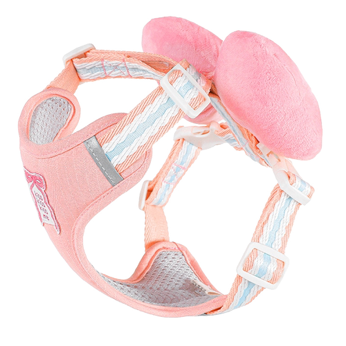 小狗狗牵引绳小型犬背心式比熊泰迪蝴蝶结宠物背带防挣脱遛狗绳子 - 图3