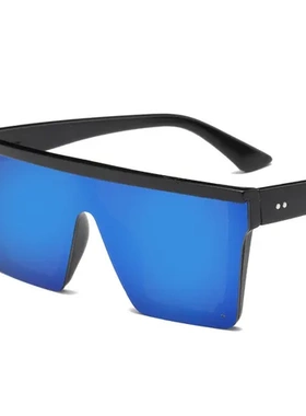 女士太阳镜同款潮欧美时尚新款眼镜男士墨镜复古连体风镜方形