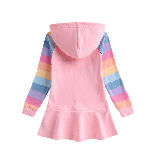 2026春秋新款纯棉女童连衣裙汪汪队天天衣服儿童长袖卫衣裙秋装薄 - 图1