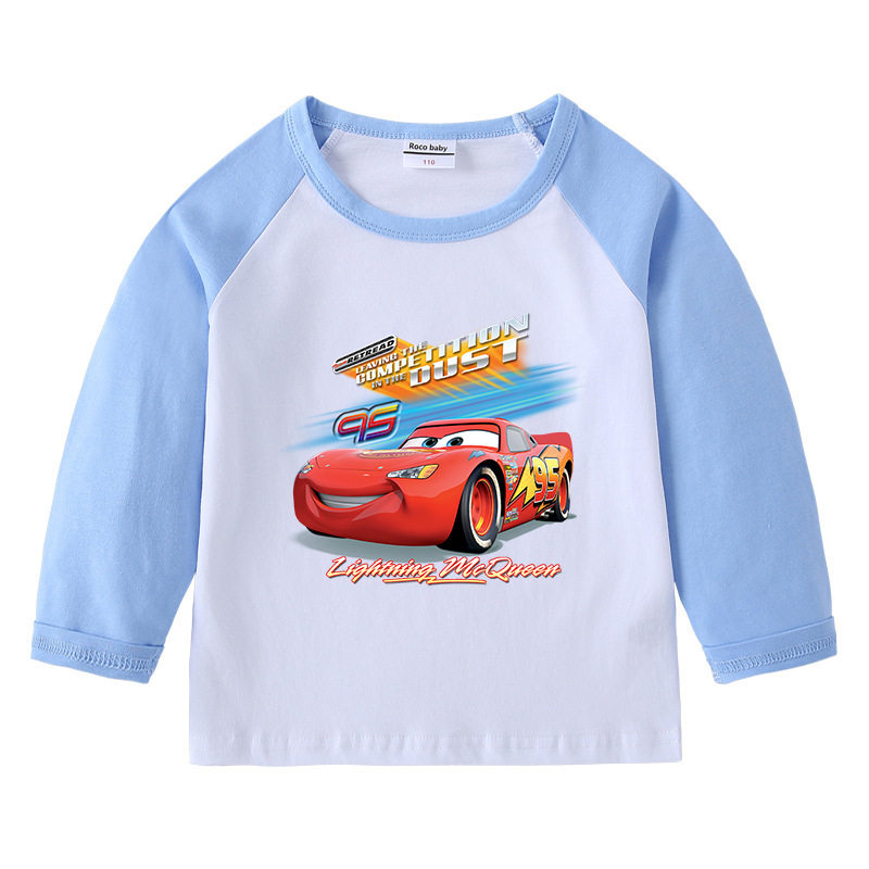 麦昆车童装春秋款衣服男童长袖T恤衫纯棉儿童卡通小汽车上衣春装,淘宝优惠券,粉丝福利购,淘宝优惠卷