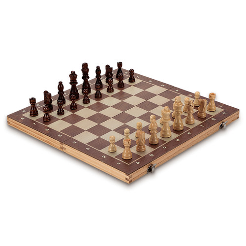 实木国际象棋带磁性儿童小学生折叠棋盘高档棋子chess西洋棋豪华 - 图3