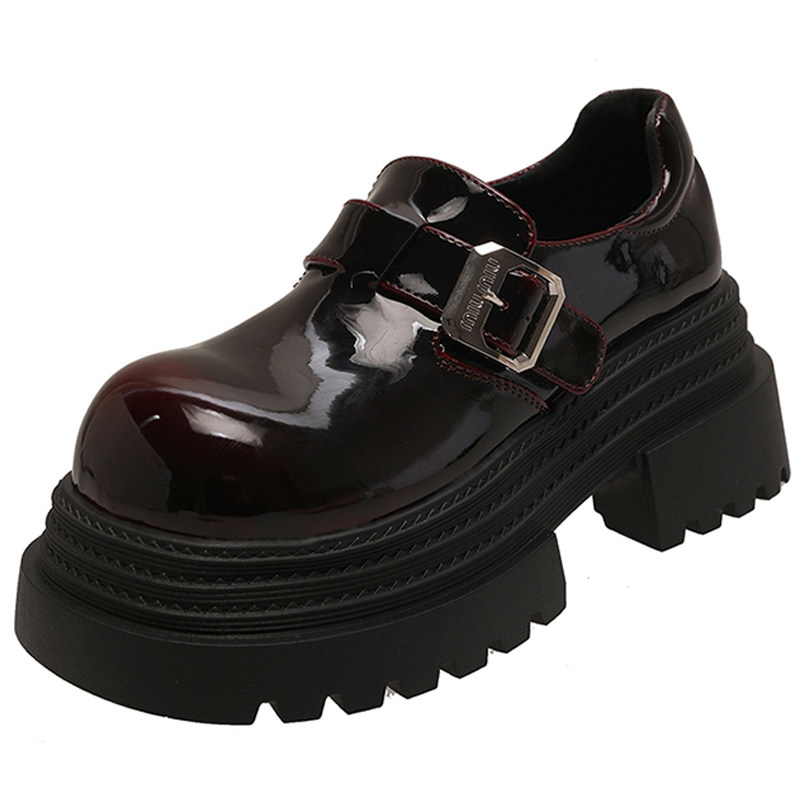 增高厚底乐福鞋女2026新款春季配裙子黑色小皮鞋英伦风浅口单鞋,淘宝优惠券,粉丝福利购,淘宝优惠卷