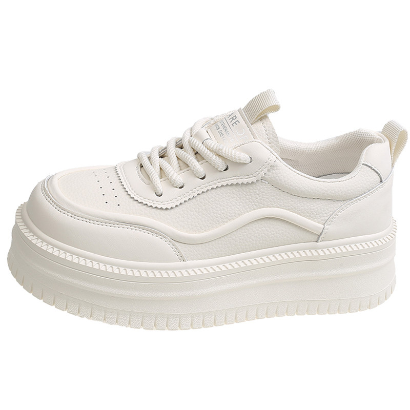 厚底板鞋女款2026春季新款不累脚内增高运动小白鞋百搭轻便休闲鞋,淘宝优惠券,粉丝福利购,淘宝优惠卷