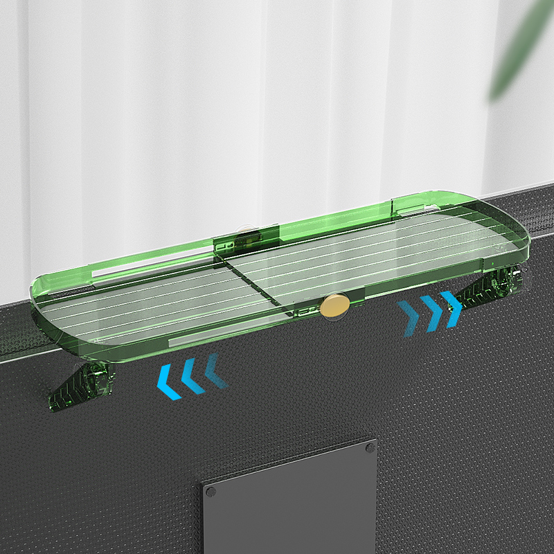 路由器墙架电脑电视放机顶盒置物架显示器顶部免打孔收纳托架支架-图0