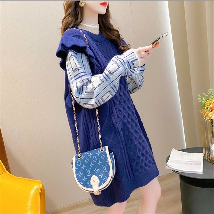 哺乳装秋冬时尚外出长袖哺乳毛衣 宫适哺乳衣/月子服