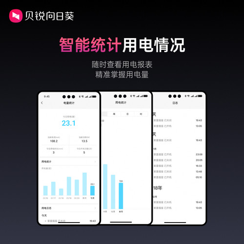 向日葵智能排插插线板插座办公多功能远程控制开关定时开关电脑 - 图3