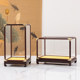 Customized mahogany glass cover display box