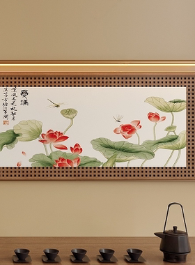 新中式金属装饰画玄关美容院KTV