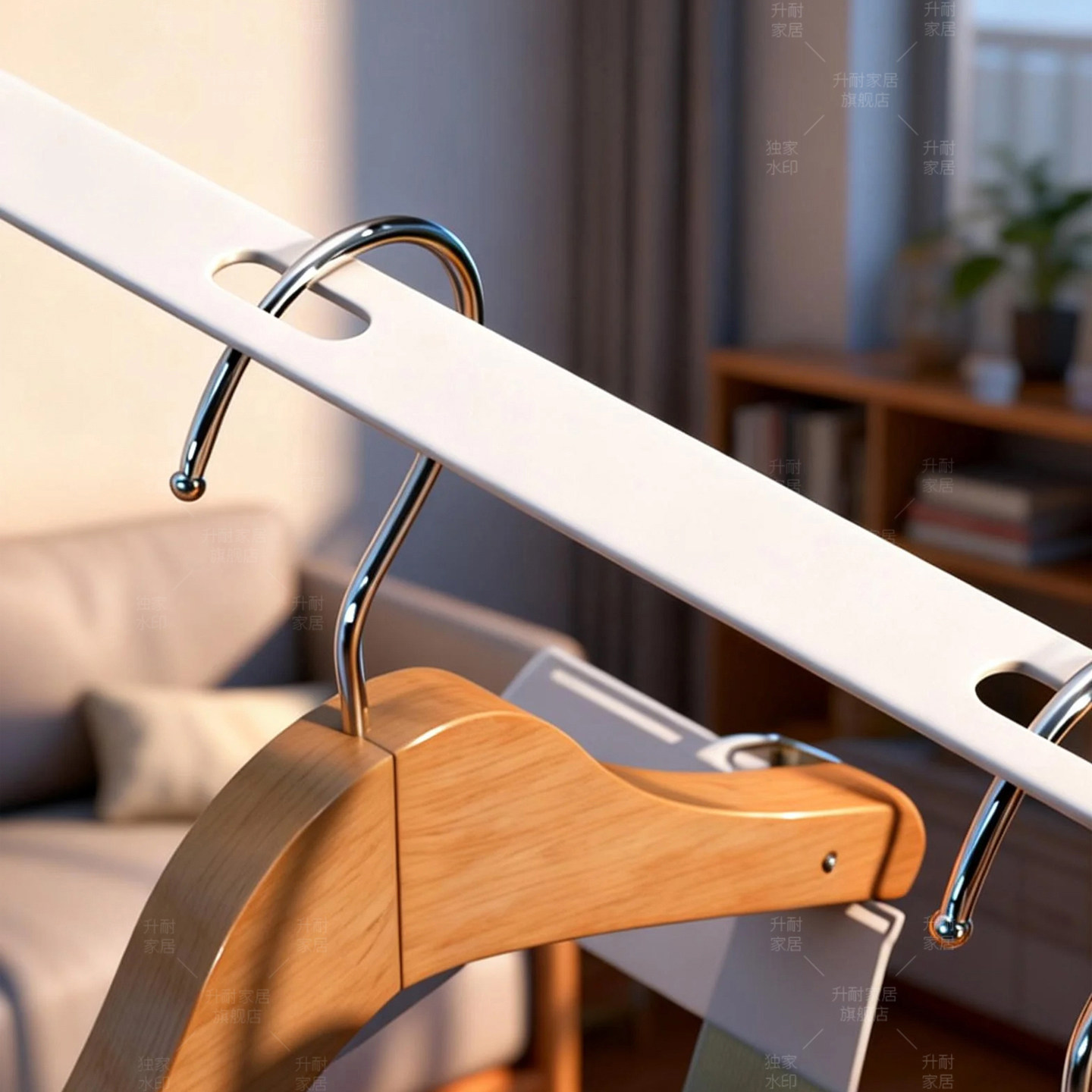 晾衣绳伸缩隐形免打孔阳台室内晒被户外便携晾衣服家用晾衣架神器,淘宝优惠券,粉丝福利购,淘宝优惠卷