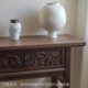 Song style aesthetics new Chinese style black walnut entrance desk