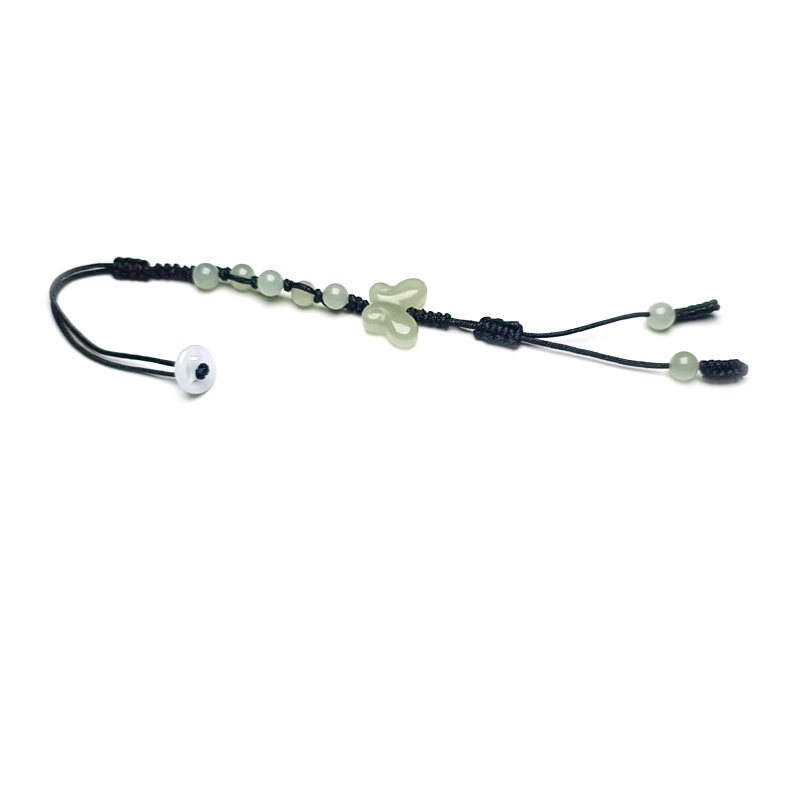 中式和田玉高端壶绳茶壶盖防摔绳吊坠装饰高档壶盖把手防烫连接绳 - 图3