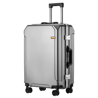 2024新款旅行箱学生铝框拉杆箱万向轮男女拉链密码皮箱结实登机箱