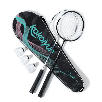 羽毛球拍正品合金成人运动健身耐用型双拍学生儿童耐打套装