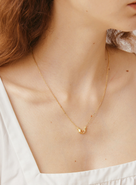 爱心14k金小众设计浪漫项链