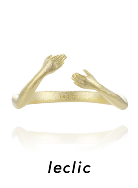 拥抱小手银饰leclic原创情侣