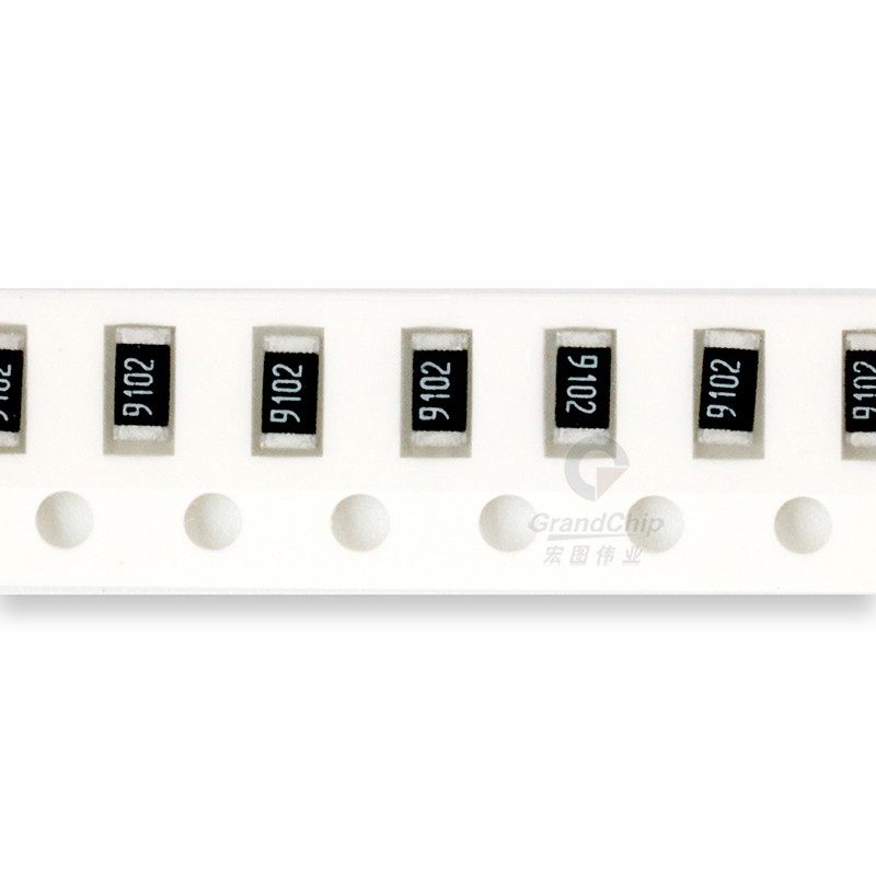 宏图伟业 1206贴片电阻 91K精度1% 91千欧 1/4W 9102(50个)_虎窝淘