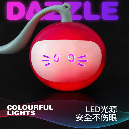 FOFOS两只福狸猫玩具逗猫棒自嗨解闷神器智能魔球电动逗猫玩具球 - 图3