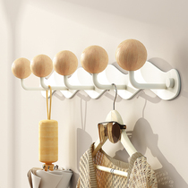 Hanging clothes hanger wall-mounted wall free of punching clothes hooks into the door of the familys closing cloakroom and the door after the fitting room