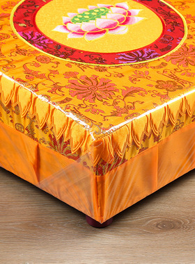 拜垫家用高档加厚实木绣莲花八卦礼佛跪垫磕头禅修拜凳蒲团打坐垫