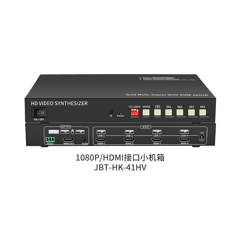 4进1出无缝切换分屏器电脑高清四画面分割KVM多屏显示同步器HDMI - 图3