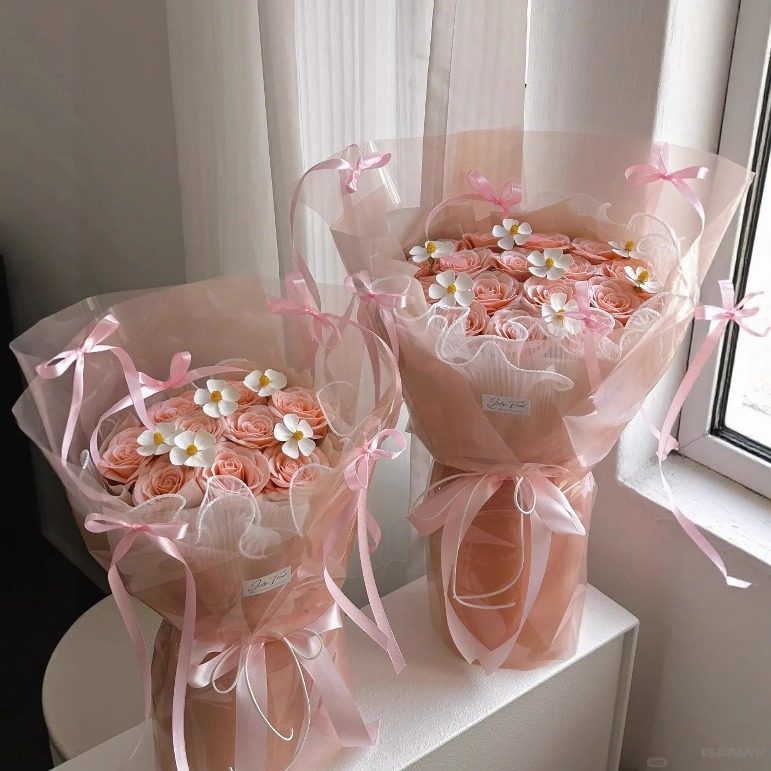 韩素纸雾面纸花束内衬纸鲜花包装纸韩束纸礼物粉色包花材料全套,淘宝优惠券,粉丝福利购,淘宝优惠卷
