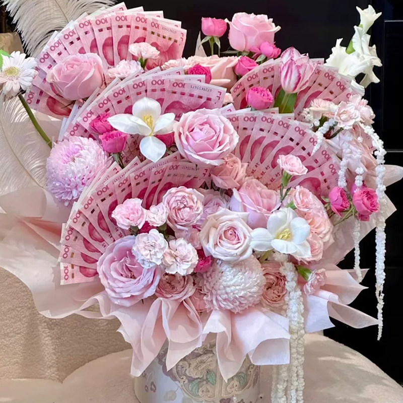 有钱花花束钞票夹子透明贝壳夹DIY装饰插花神器花艺资材鲜花包装,淘宝优惠券,粉丝福利购,淘宝优惠卷