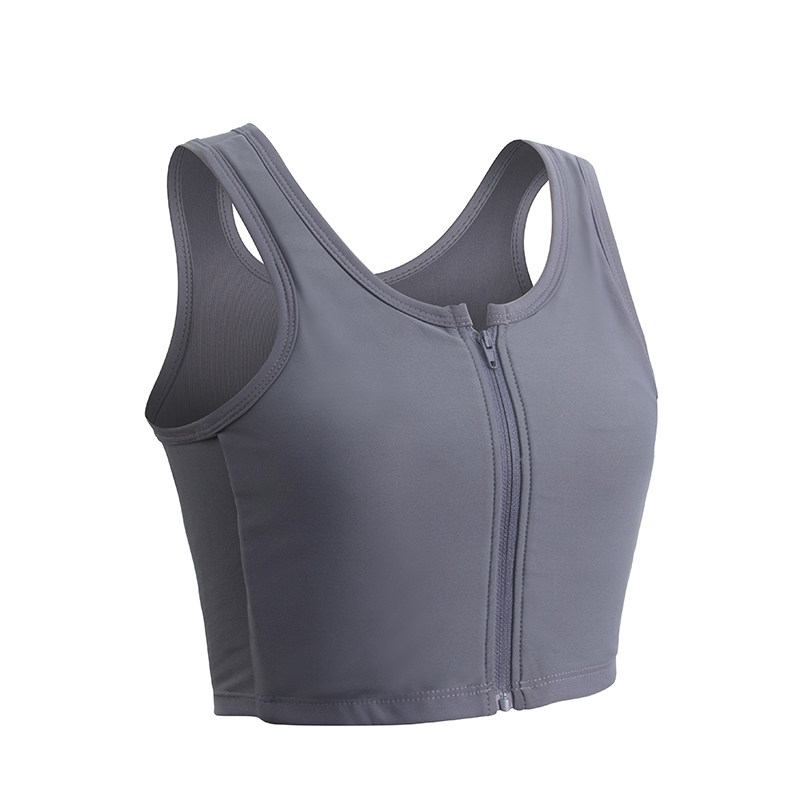 桑嘉帅t束胸les短款绷带拉链裹胸 桑嘉塑身上衣