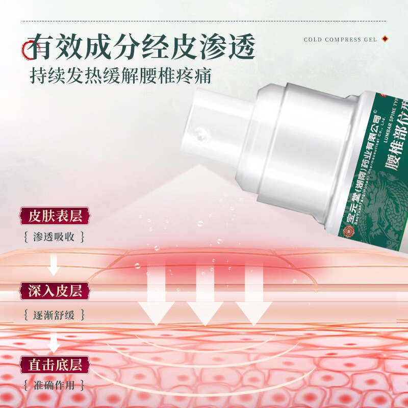 宝元堂腰椎部位型冷敷凝胶腰间盘突出腰肌劳损疼官方正品旗舰店JW