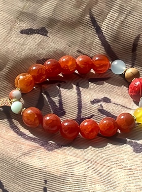 九离紫火手链手链水晶男女