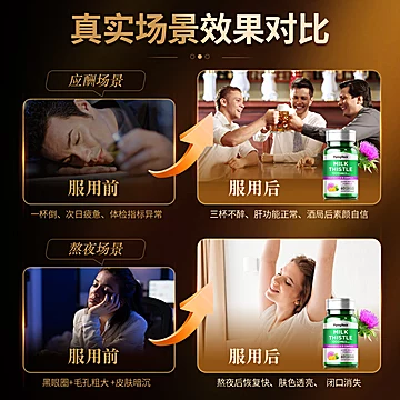 公开放淡宝【两瓶】美国朴诺奶蓟草肝脏片[20元优惠券]-寻折猪